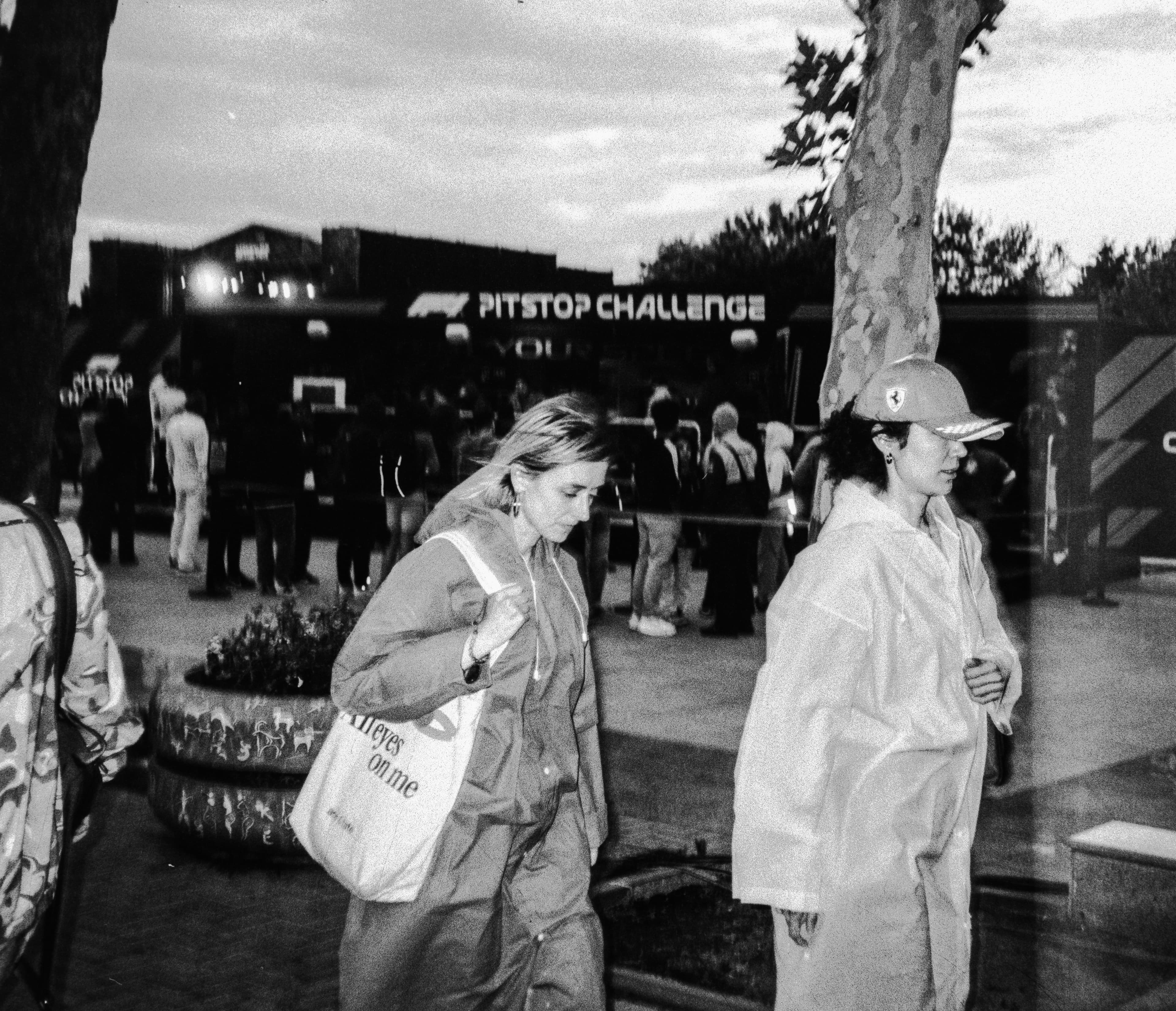 Group yoga at sunset